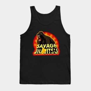 Savage Jiu Jitsu - bjj wall art - Jiu Jitsu design Tank Top